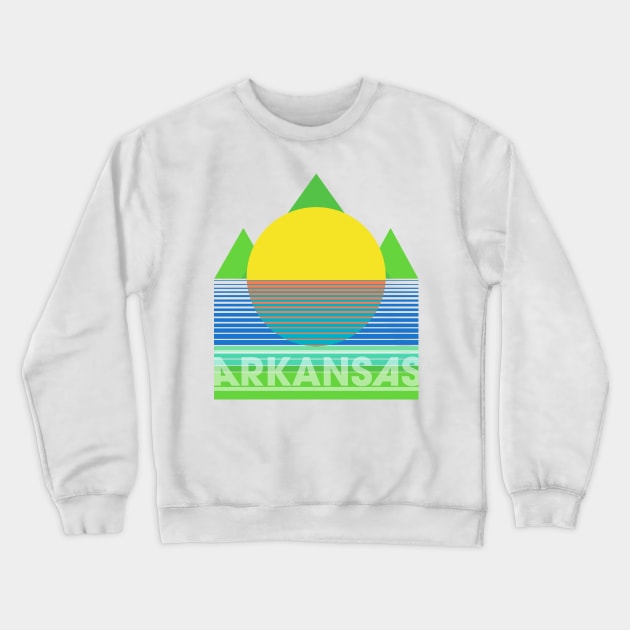 Neon Arkansas Crewneck Sweatshirt by rt-shirts